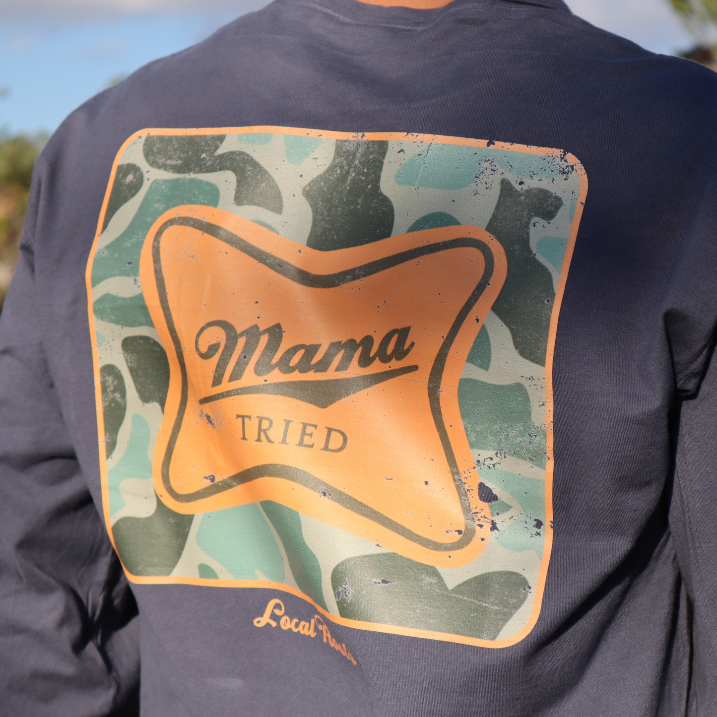 Mama Tried Long Sleeve Pocket Tee